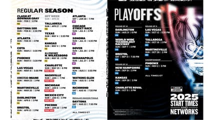 2025 NASCAR Cup Series schedule