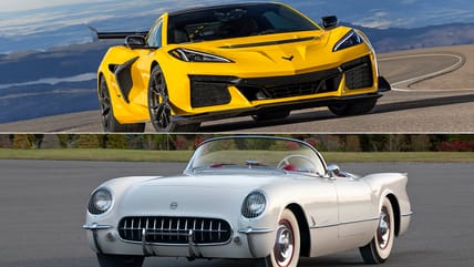 2025 Chevrolet Corvette ZR1 and 1953 Corvette