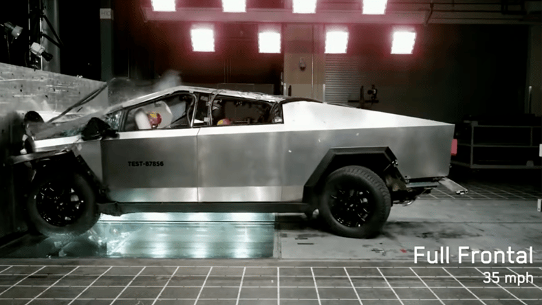 Cybertruck crash test