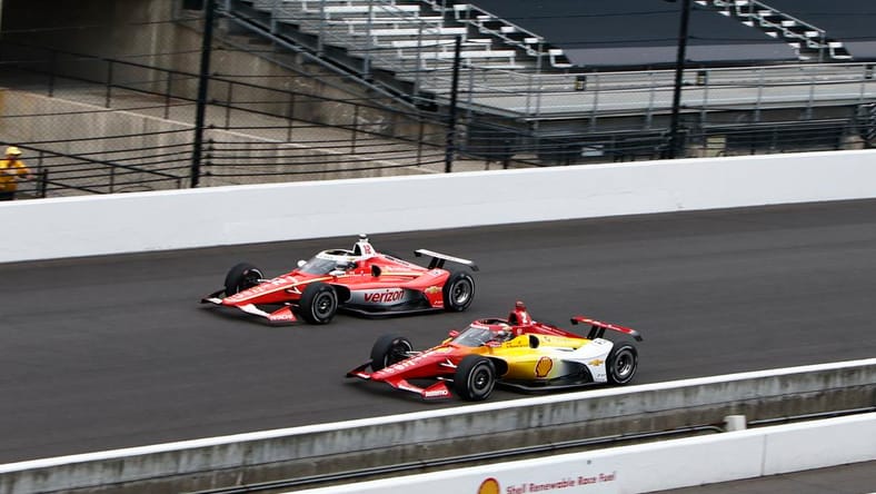 Will Power and Josef Newgarden's Team Penske Cars