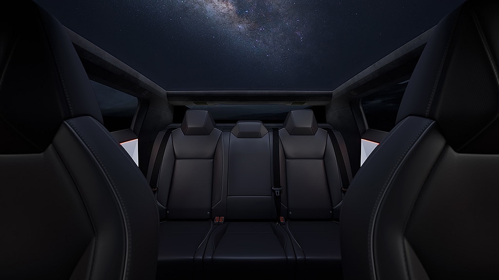 cybertruck rear seats