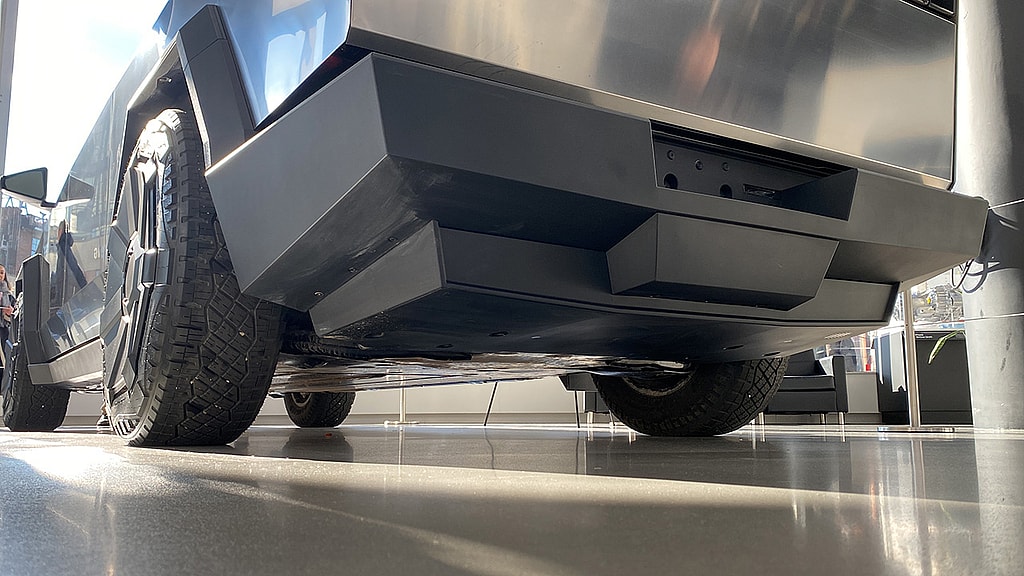 cybertruck under