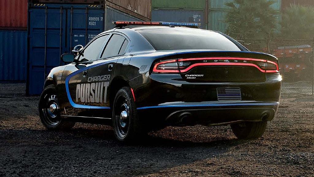 police charger rear