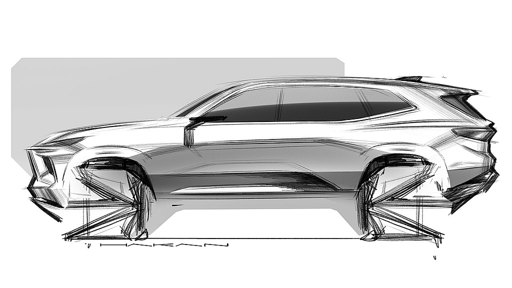 buick enclave sketch side