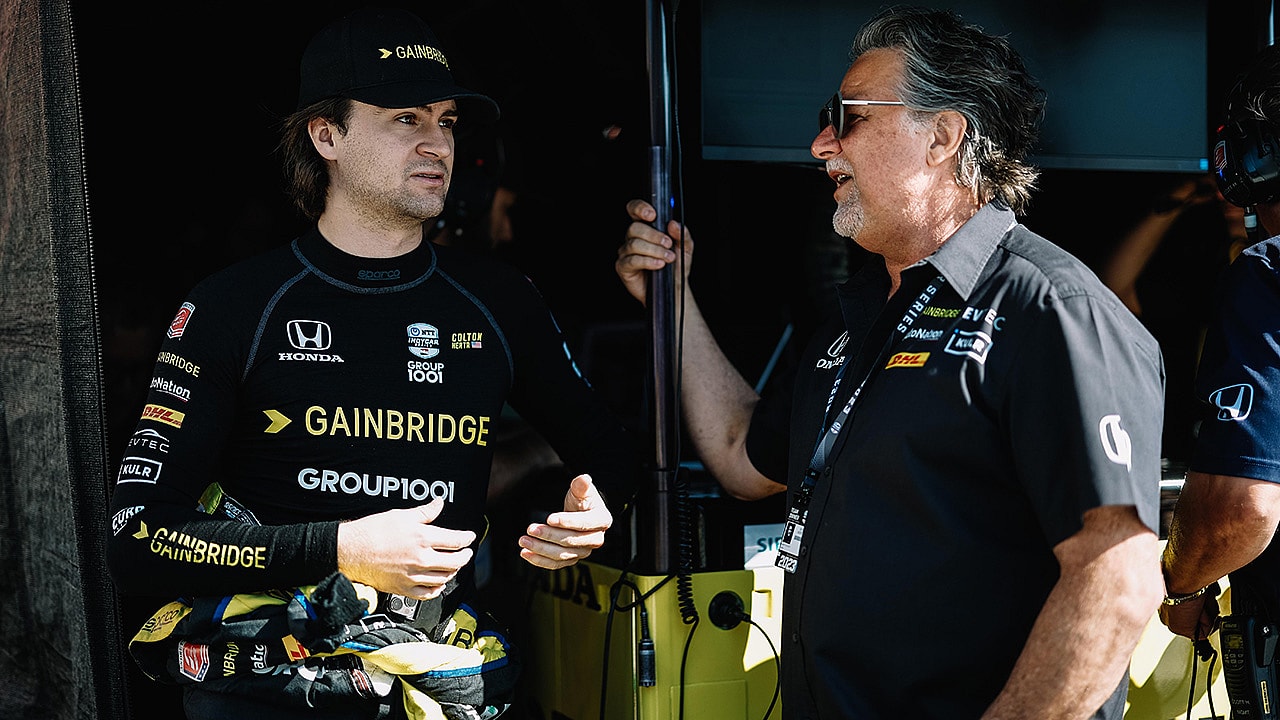 colton herta and michael andretti