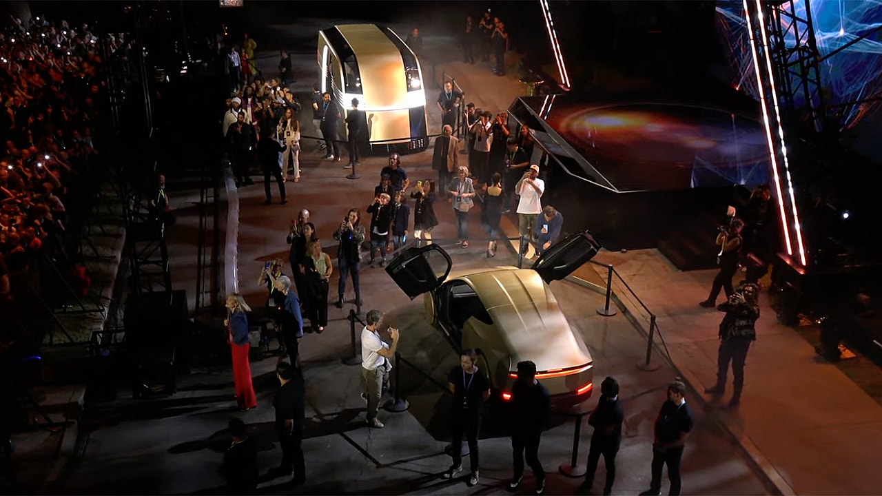 Tesla Cybercab and Robovan