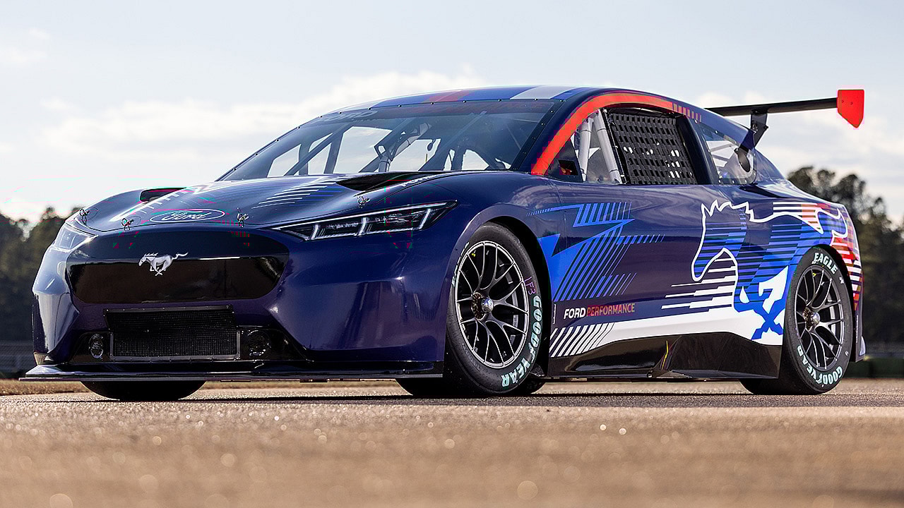 Ford Mustang Mach-E electric NASCAR demonstrator