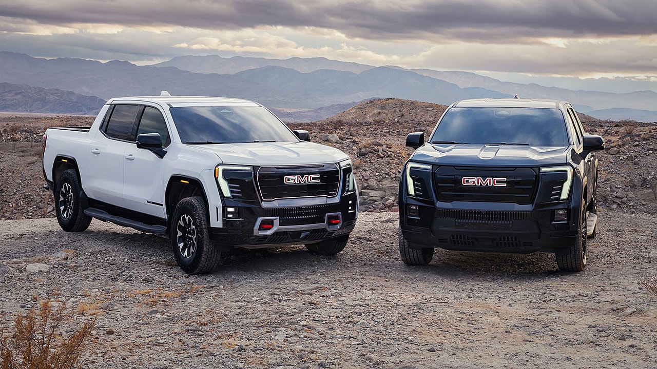 GMC Sierra EV AT4 and Elevation