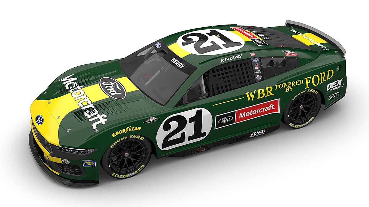Wood Brothers Racing's Darlington Throwback Car