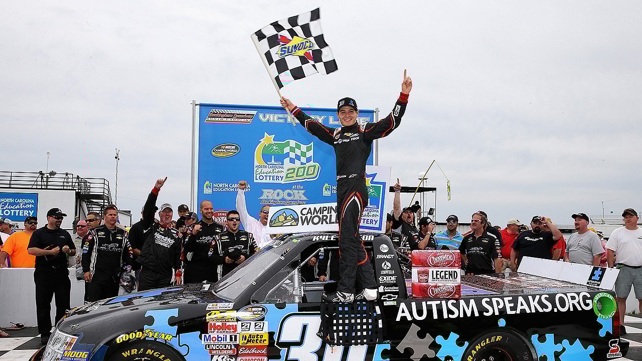Kyle Larson at Rockingham Speedway