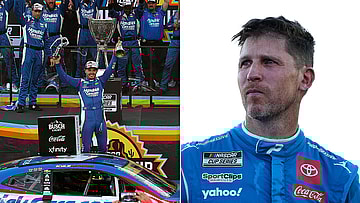 Kyle Larson and Denny Hamlin at Phoenix.