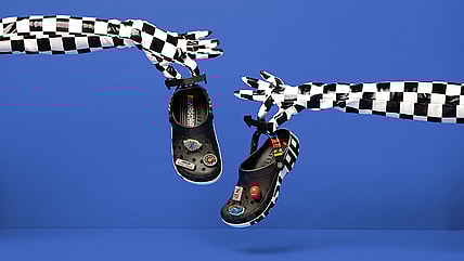 nascar crocs black