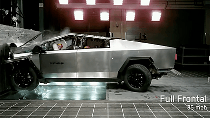 Cybertruck crash test