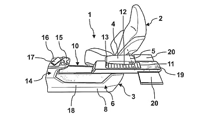 Ford console table patent sketch