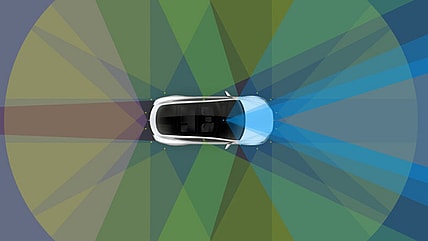 Tesla Autopilot graphic