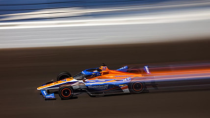 Kyle Larson at the Indy 500 pole day