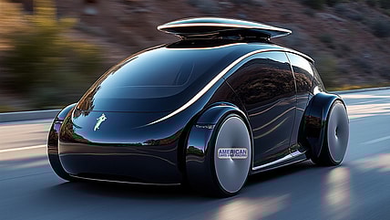 Tesla Robotaxi Rendering by Grok