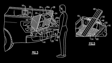 Ford truck utility bed system patent