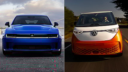 Dodge Charger and VW ID. Buzz