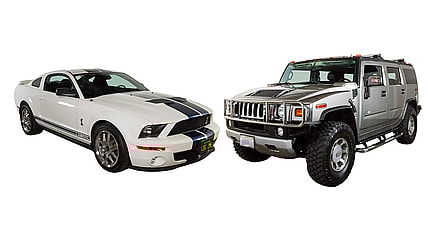 Joe Walsh's Mustang and Hummer