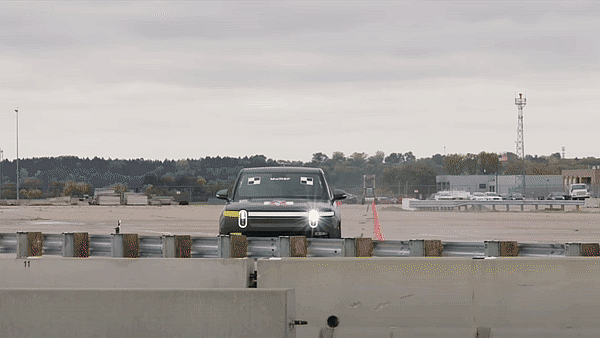 rivian crash gif