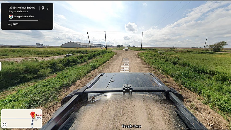 The TransAmerica Trail on Google Street View
