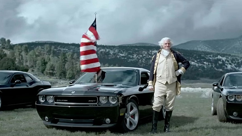 George Washington with the Dodge Challenger