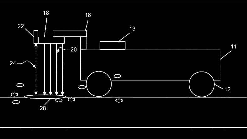 Patent Drawing for GM's Emitter Array