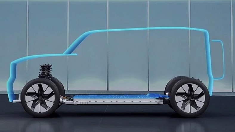 A Ford teaser for a potential future EV model