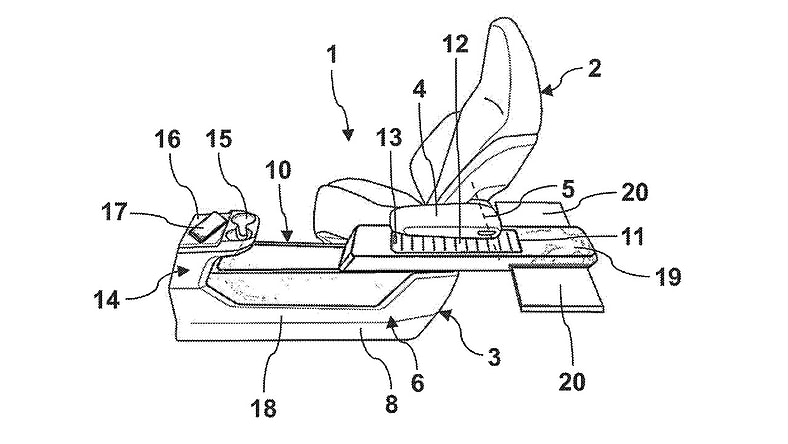 Ford console table patent sketch