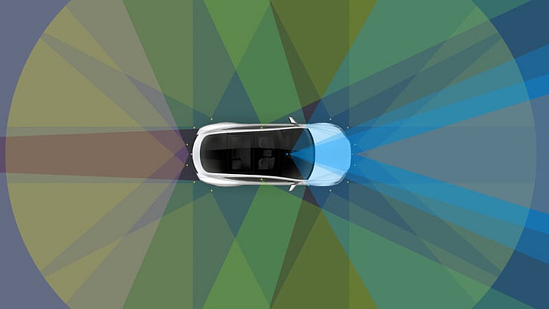 Tesla Autopilot graphic