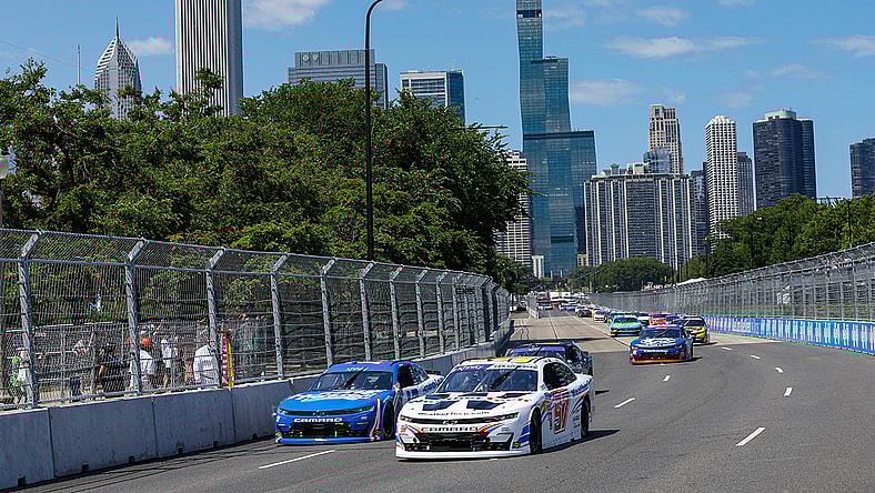 Shane Van Gisbergen and Kyle Larson in Chicago