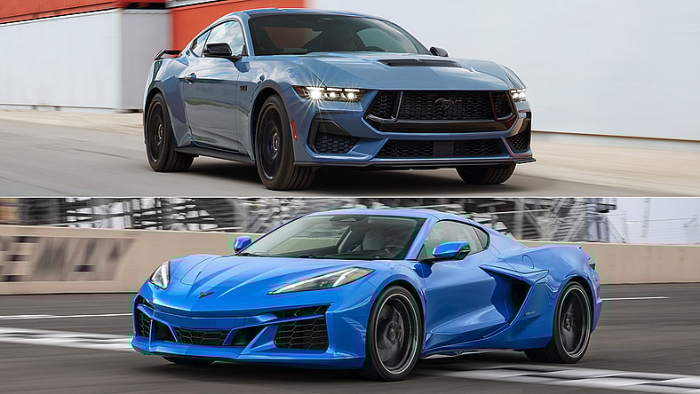 Ford Mustang and Chevrolet Corvette