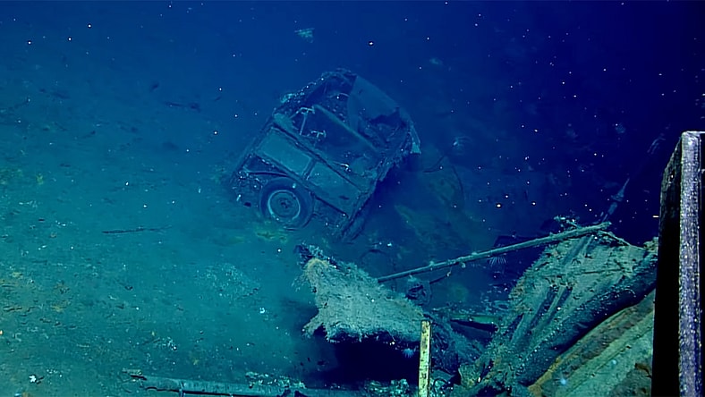 Car on U.S.S. Yorktown