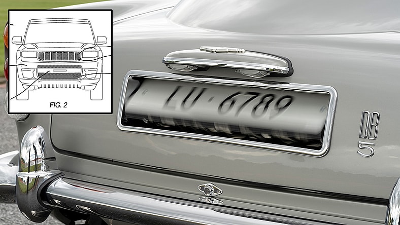 James Bond's Aston Martin DB5 With License Plate Flipper
