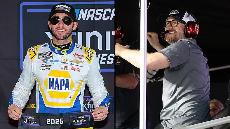Chase Elliott and Dale Earnhardt Jr.