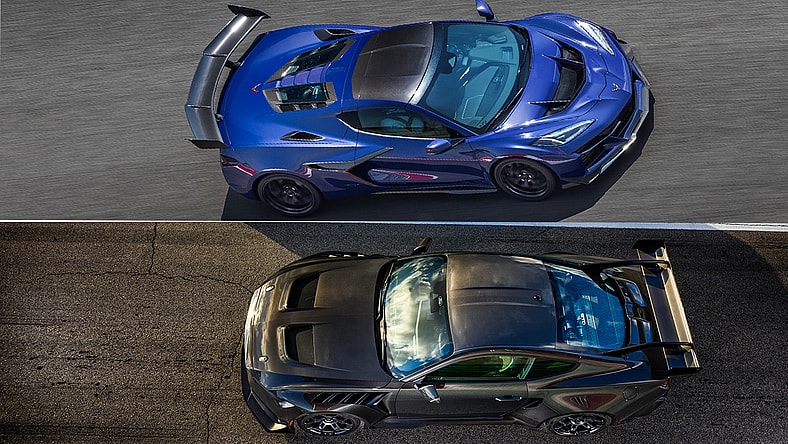 Corvette ZR1 and Mustang GTD