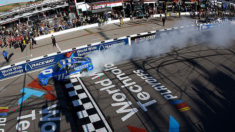 Denny Hamlin at World Wide Techology Racway