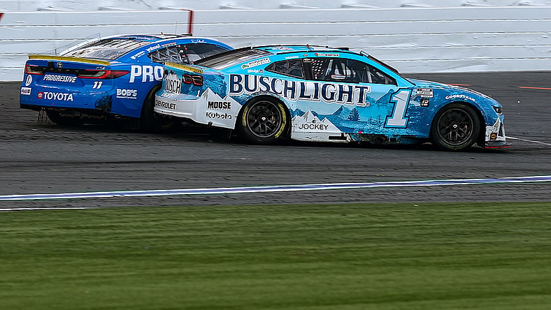 Ross Chastain and Denny Hamlin at the Charlotte Roval