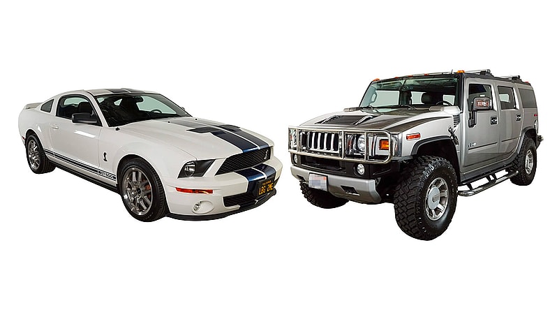 Joe Walsh's Mustang and Hummer