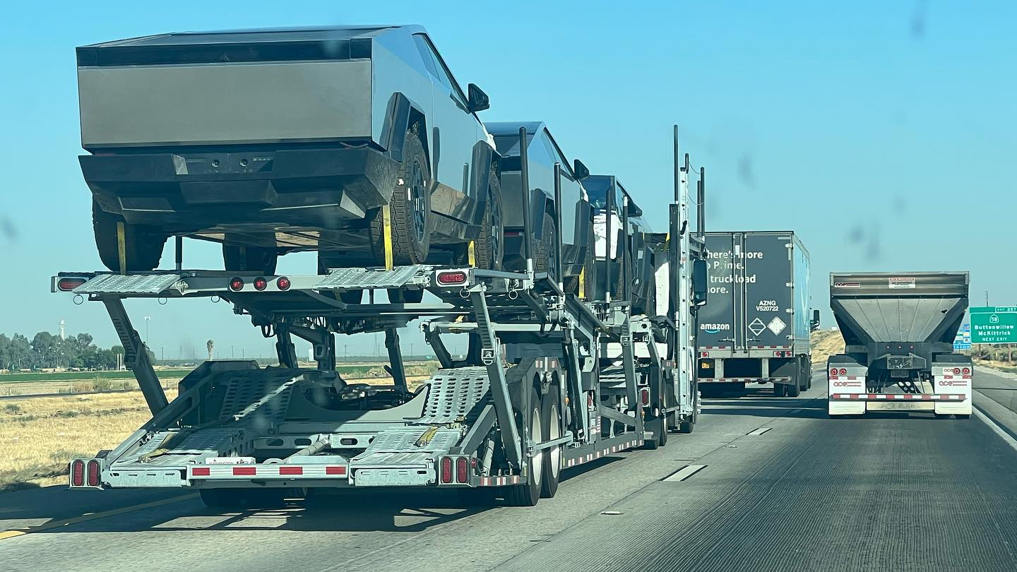 cybertrucks on truck