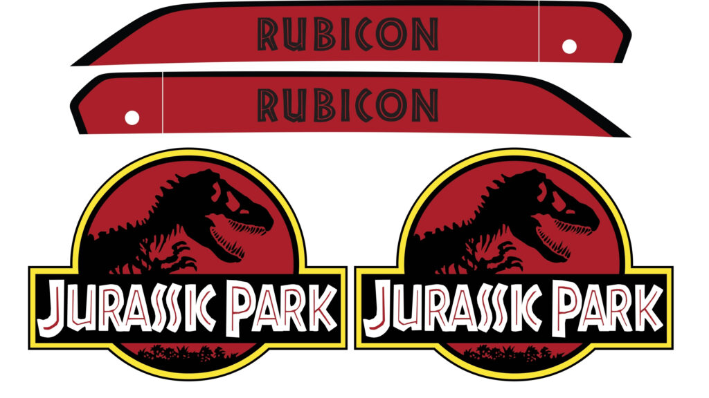 Jeep Jurassic Park Stickers