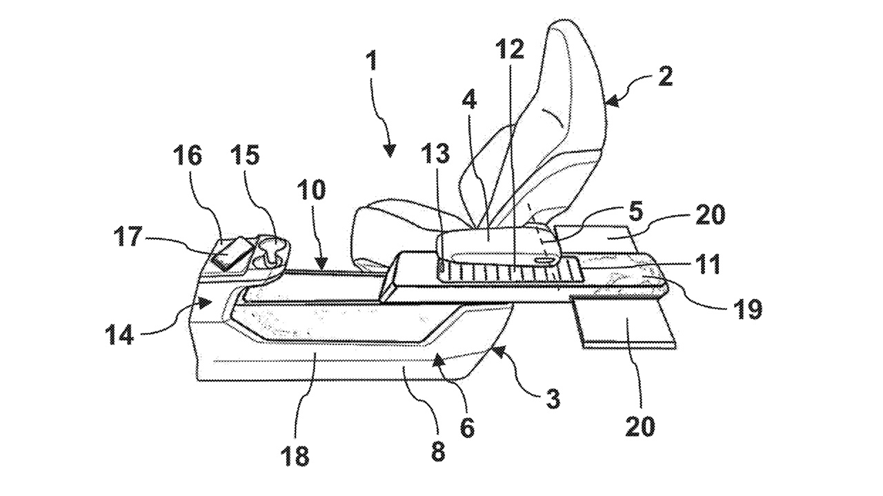 Ford console table patent sketch