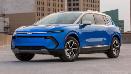 blue chevrolet equinox ev