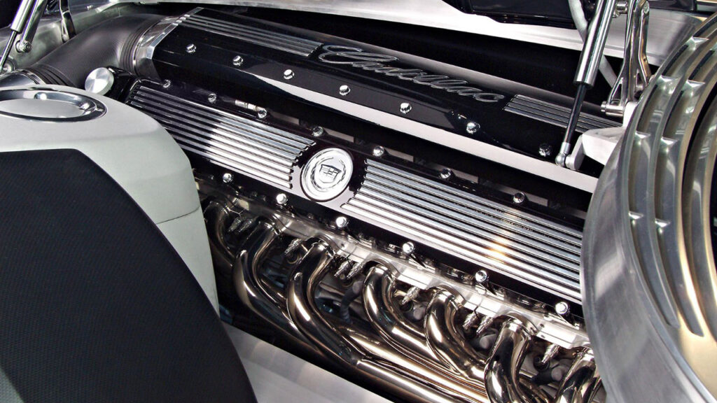 cadillac sixteen engine under hood