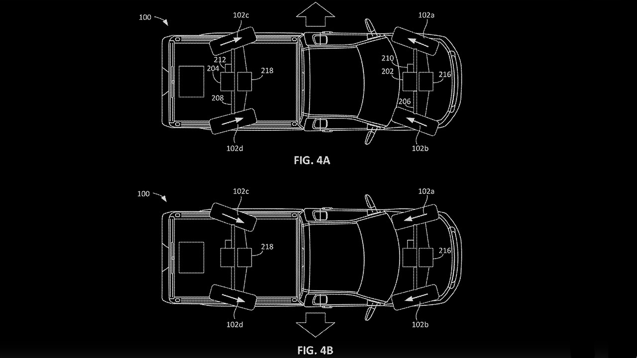 Sideways Crawling Electric Off-Road Ford Truck Revealed In Patent ...