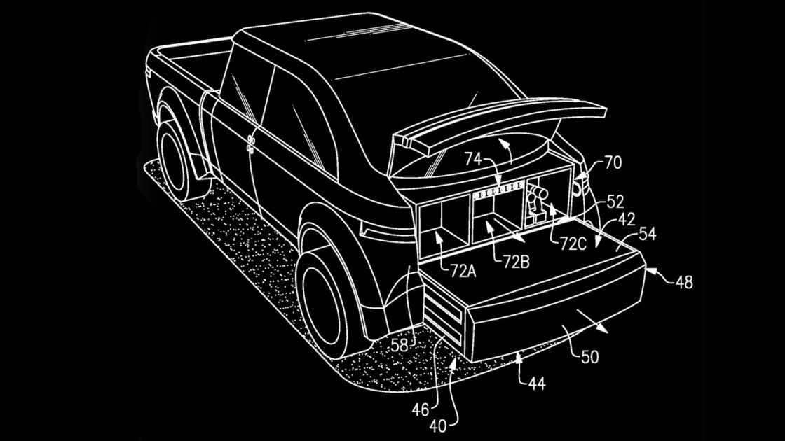 Ford T3 pickup patent drawing