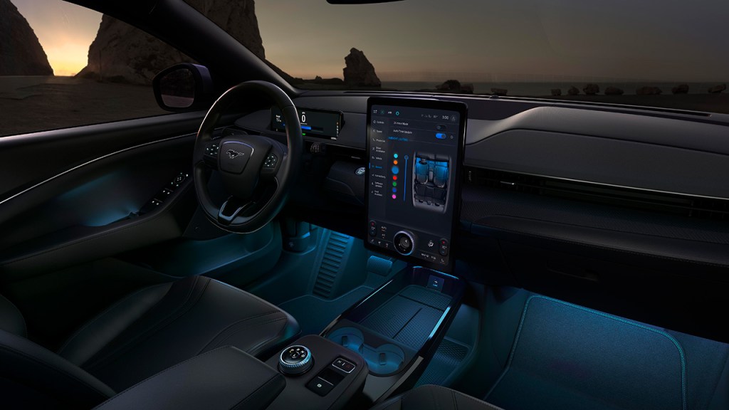 mach e interior