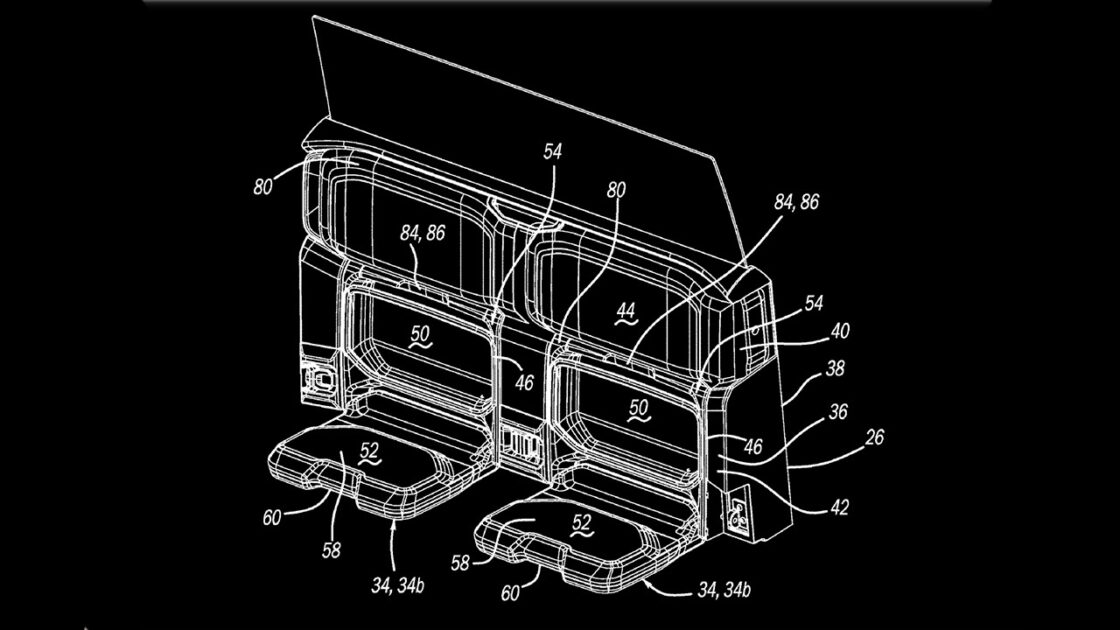 Third-row Ram truck seats