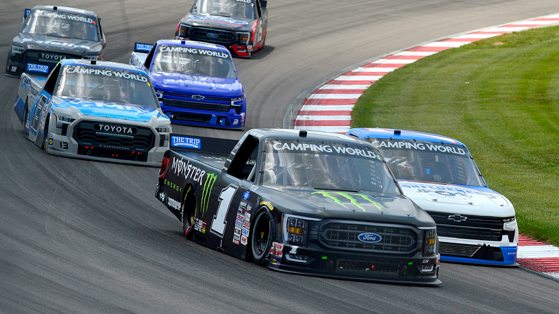 Hailie Deegan in the No. 1 NASCAR Truck Series Ford F-150